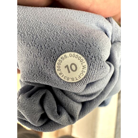 Lululemon Always On HR Tight 28" Nulu Size 10 Blue EUC - Picture 6 of 9